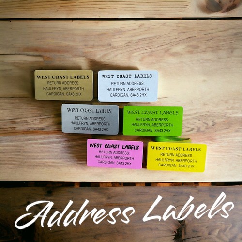 Gold original address labels - address,
