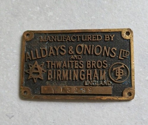 Alldays onions engineers - &,