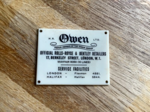 Owen ltd rolls - royce, &