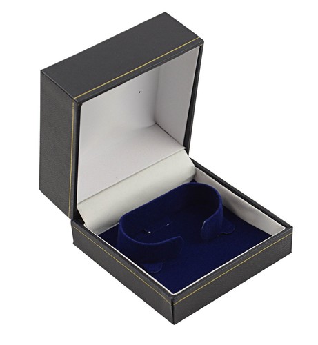 Blue leatherette watch - blue,