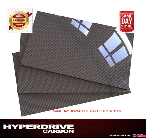 Carbon fibre sheet gloss - carbon, twill
