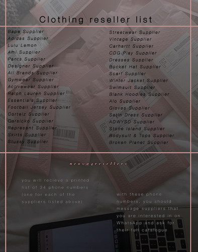 List suppliers contacts - of, suppliers'